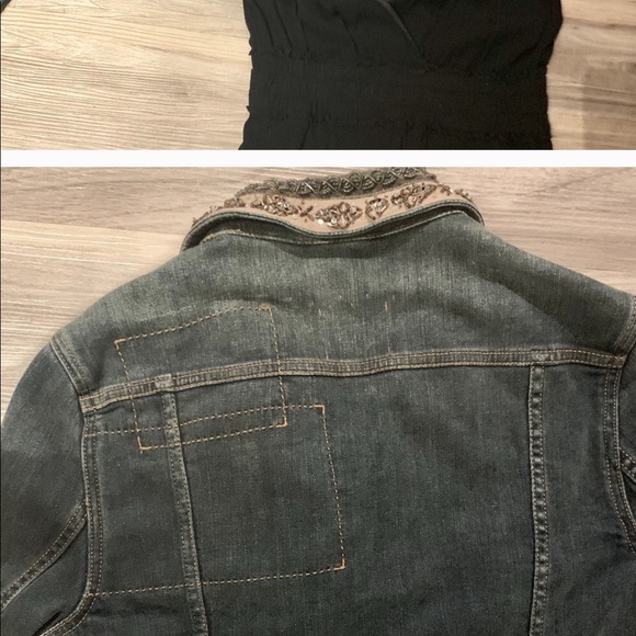 Anthropologie Holding Horses Beaded Jean Jacket - Picture 5 of 5